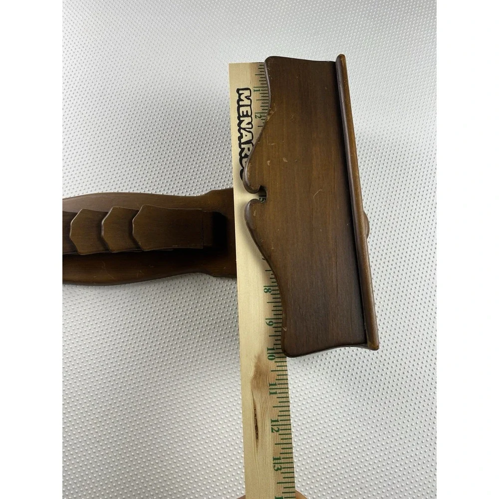 Vintage Wooden Letter Holder Mail Key Glasses Wallet Organizer Wall Hanging
